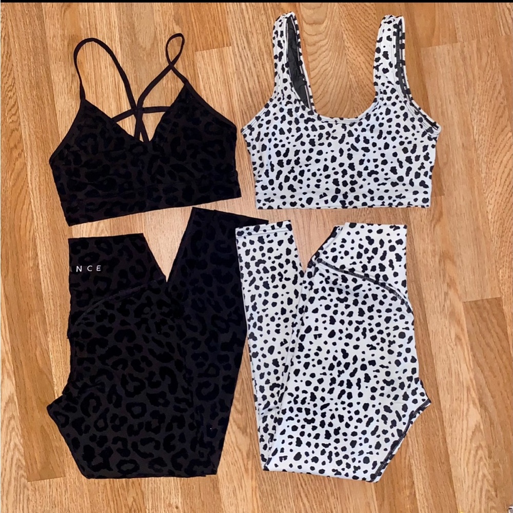 2 Balance Athletica Leggings & Sports Bra Sets